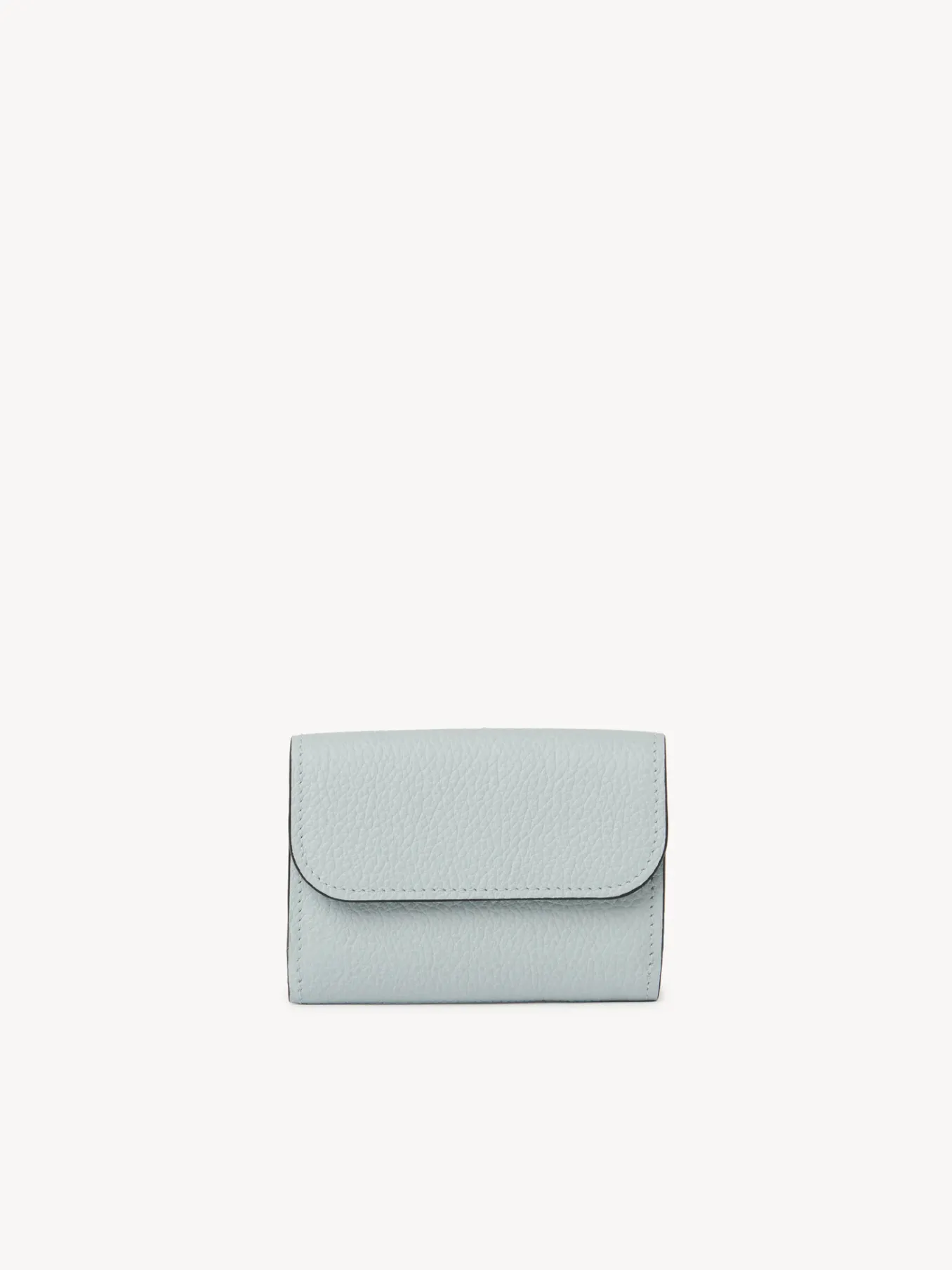 Portefeuilles Compacts-Chloé Mini Portefeuille A Trois Volets Alphabet Icy Blue