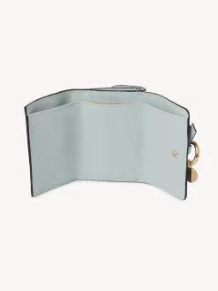 Portefeuilles Compacts-Chloé Mini Portefeuille A Trois Volets Alphabet Icy Blue
