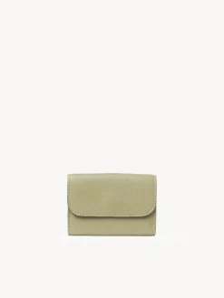 Portefeuilles Compacts-Chloé Mini Portefeuille A Trois Volets Alphabet Faded Green