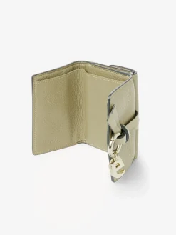 Portefeuilles Compacts-Chloé Mini Portefeuille A Trois Volets Alphabet Faded Green