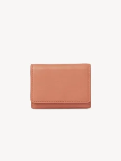 Portefeuilles Compacts-Chloé Mini Portefeuille A Trois Volets Lizzie Tan Apricot