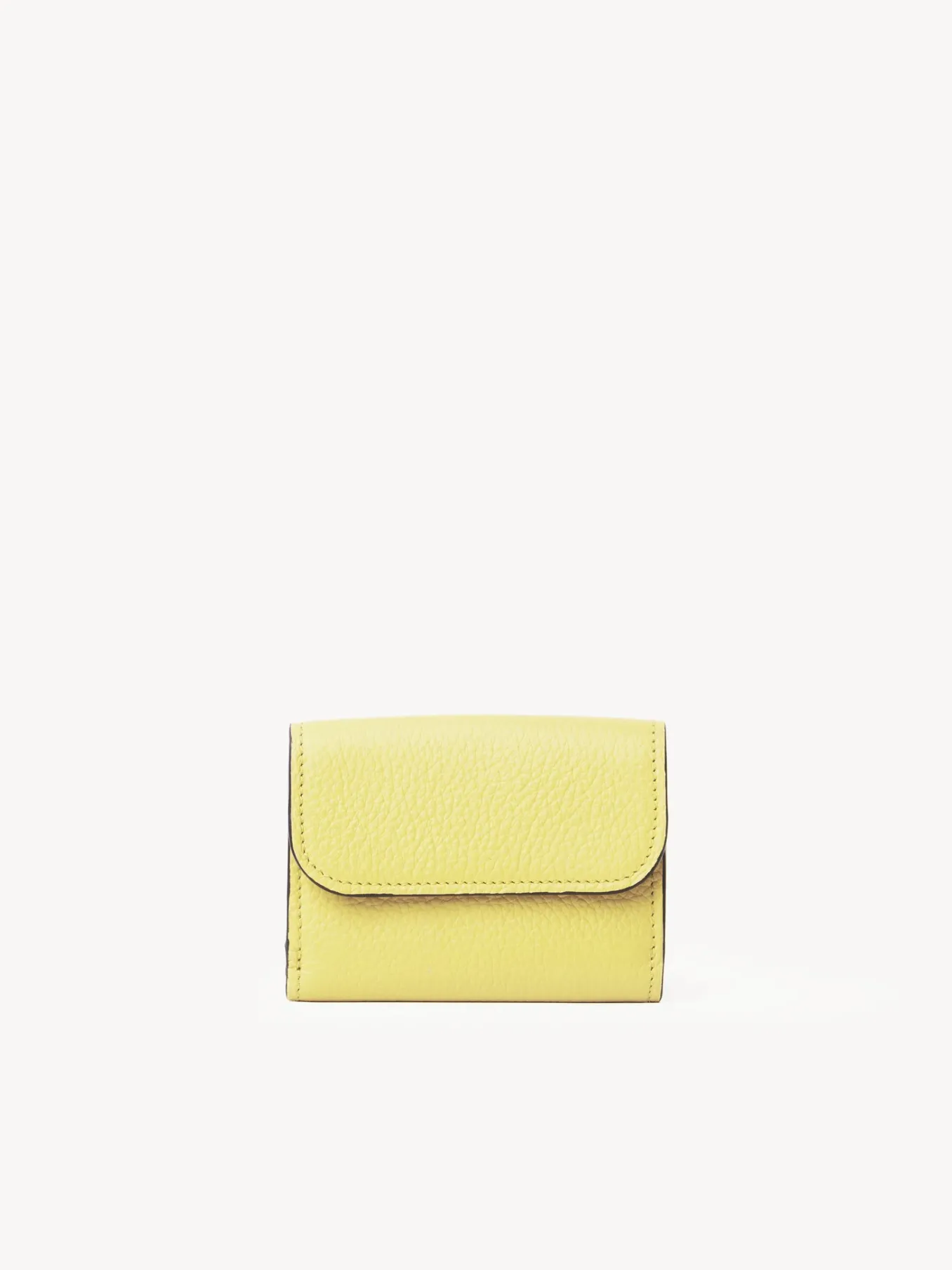 Portefeuilles Compacts-Chloé Mini Portefeuille A Trois Volets Alphabet Truly Yellow