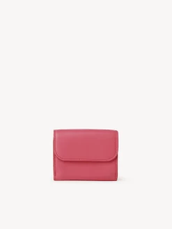 Portefeuilles Compacts-Chloé Mini Portefeuille A Trois Volets Chloe Sense Rosy Cherry