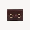 Portefeuilles Compacts-Chloé Mini Portefeuille A Trois Volets Saddie Dusky Brown