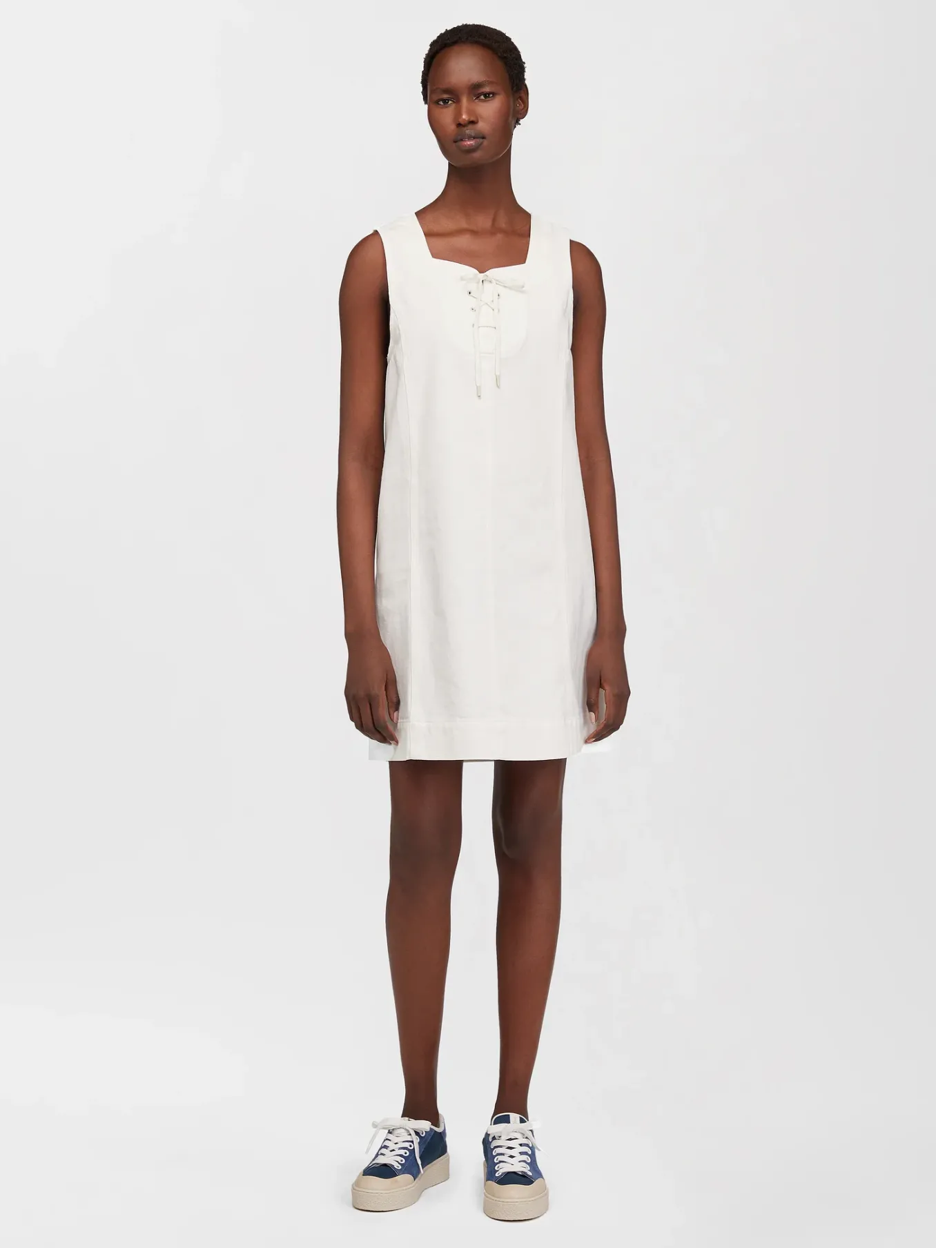 Vêtements-Chloé Mini Robe Droite Blanc