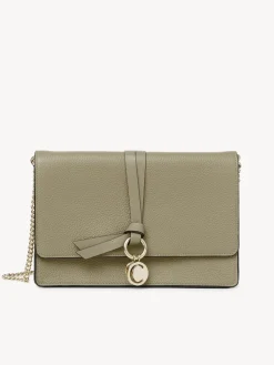 Sacs À Bandoulière-Chloé Mini Sac Alphabet Slate Green