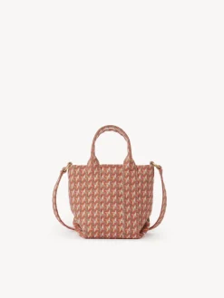 Sacs Porté Épaule-Chloé Mini Sac Cabas Laetizia Happy Orange