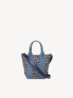 Sacs À Bandoulière-Chloé Mini Sac Cabas Laetizia Royal Navy