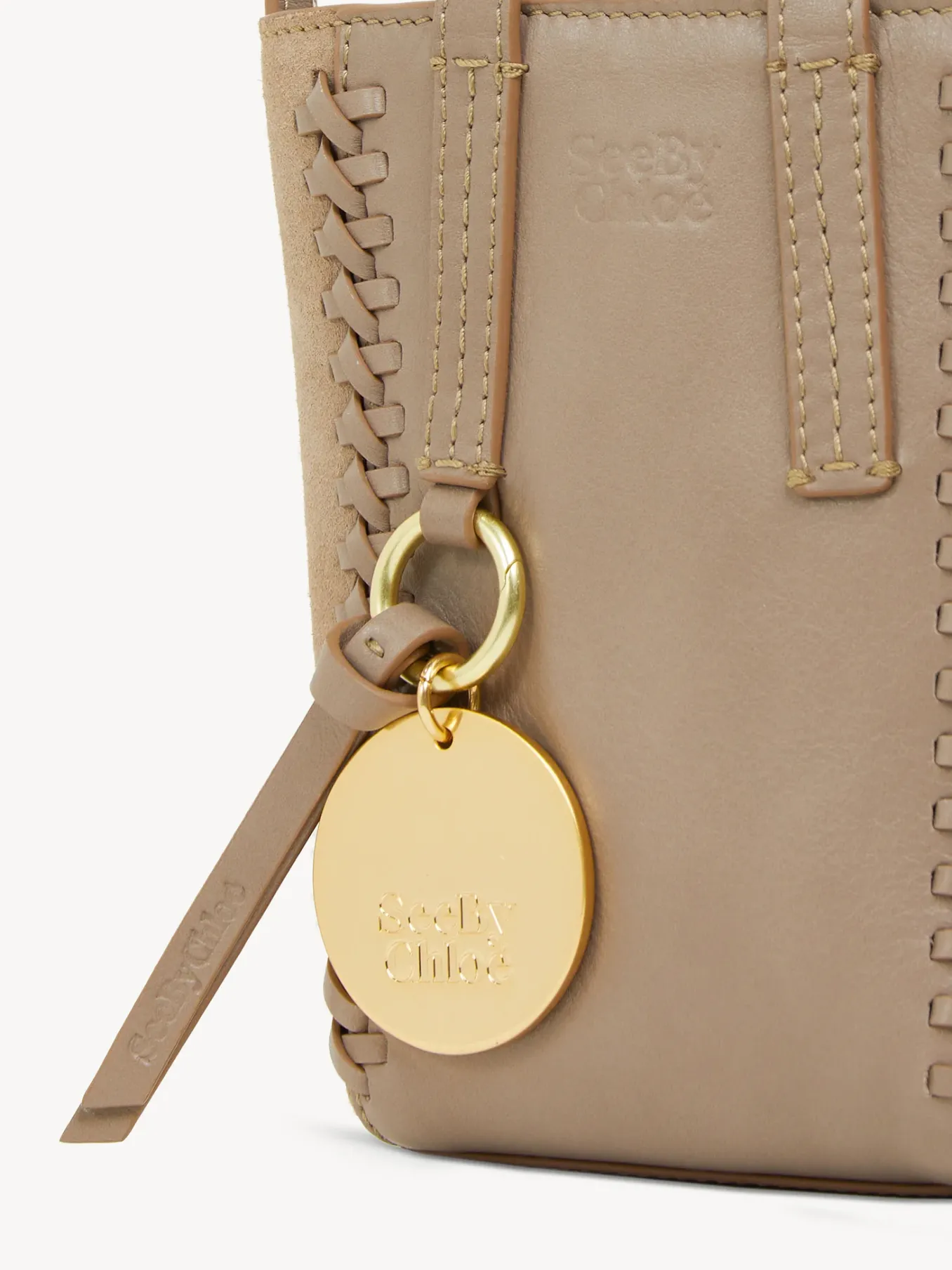 Sacs Cabas Et Paniers-Chloé Mini Sac Cabas Tilda Motty Grey