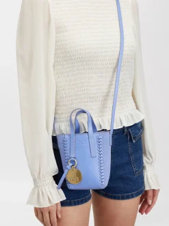 Sacs Porté Épaule-Chloé Mini Sac Cabas Tilda Persian Blue