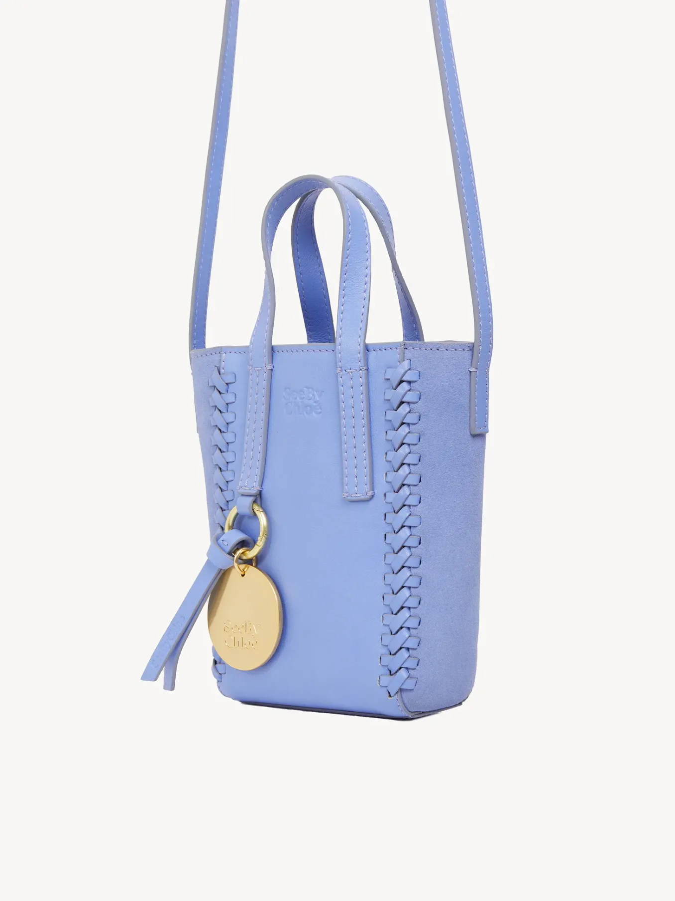 Sacs Porté Épaule-Chloé Mini Sac Cabas Tilda Persian Blue