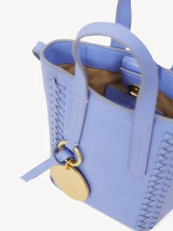 Sacs Porté Épaule-Chloé Mini Sac Cabas Tilda Persian Blue