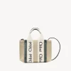 Sacs À Bandoulière-Chloé Mini Sac Cabas Woody A Bandoulière Dark Emerald