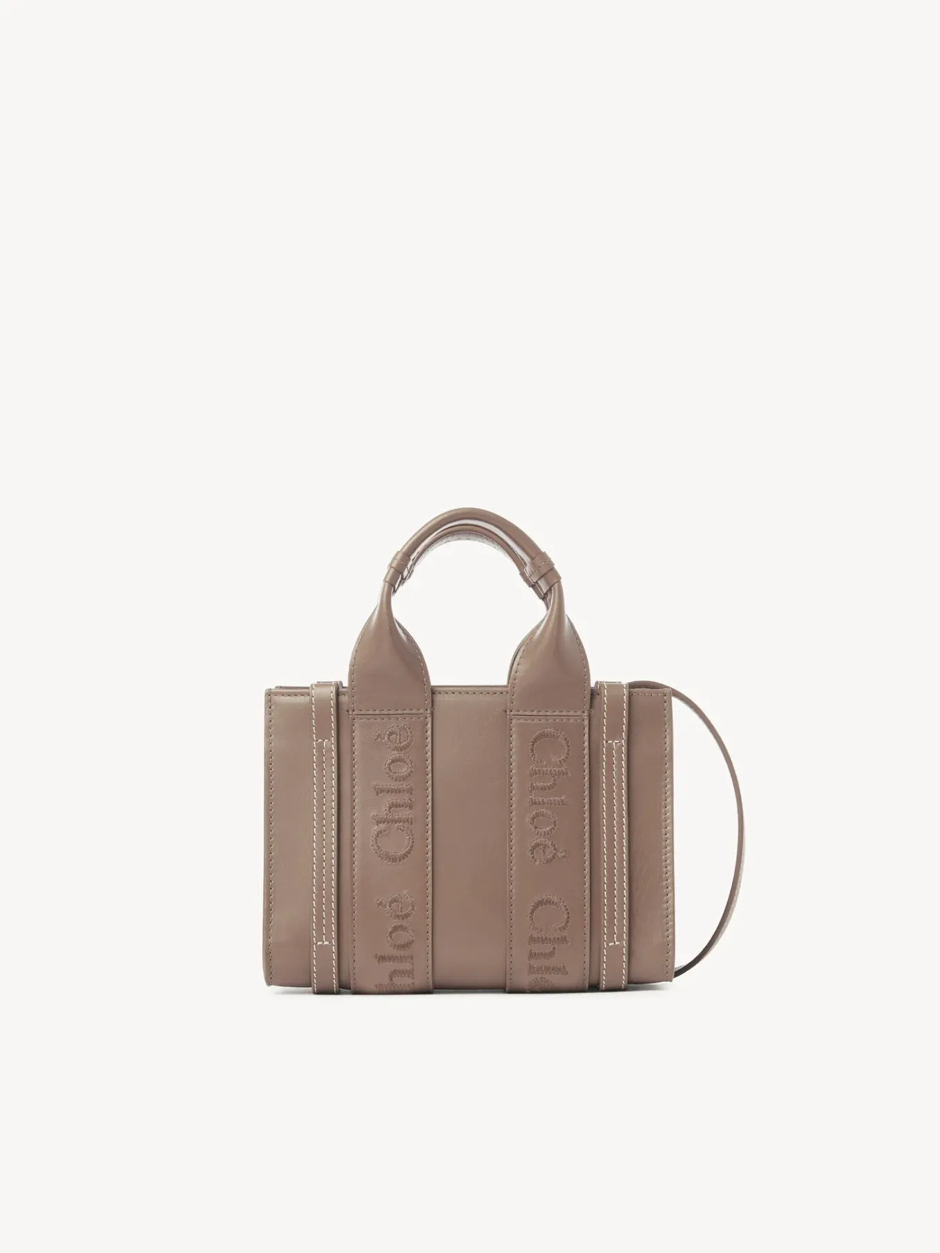 Sacs À Bandoulière-Chloé Mini Sac Cabas Woody A Bandoulière Woodrose
