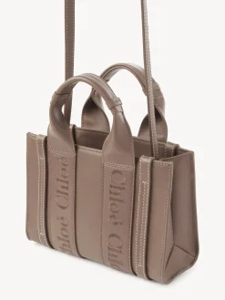 Sacs À Bandoulière-Chloé Mini Sac Cabas Woody A Bandoulière Woodrose