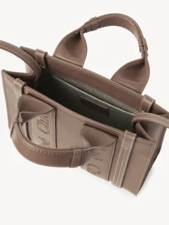 Sacs À Bandoulière-Chloé Mini Sac Cabas Woody A Bandoulière Woodrose