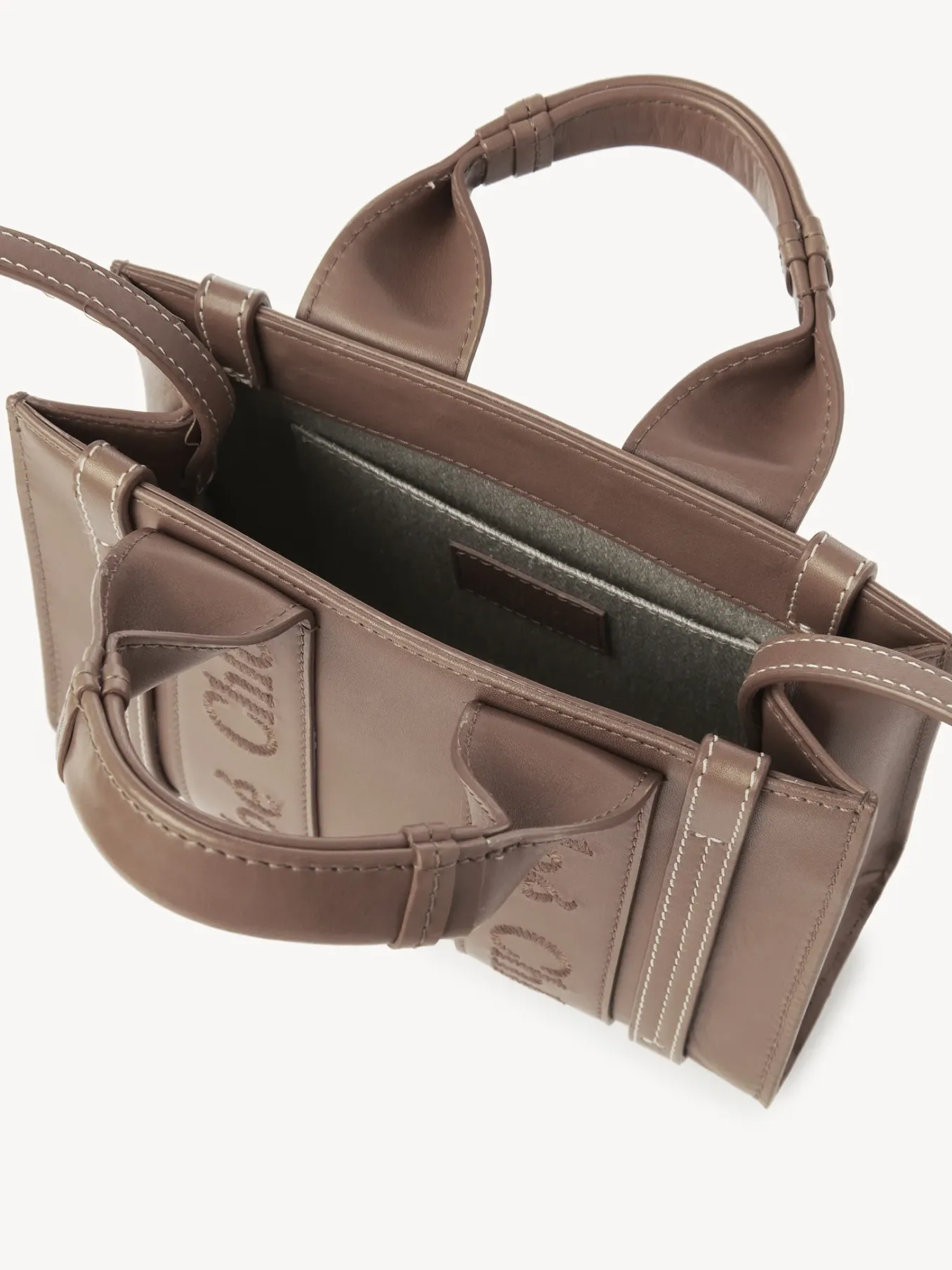 Sacs À Bandoulière-Chloé Mini Sac Cabas Woody A Bandoulière Woodrose