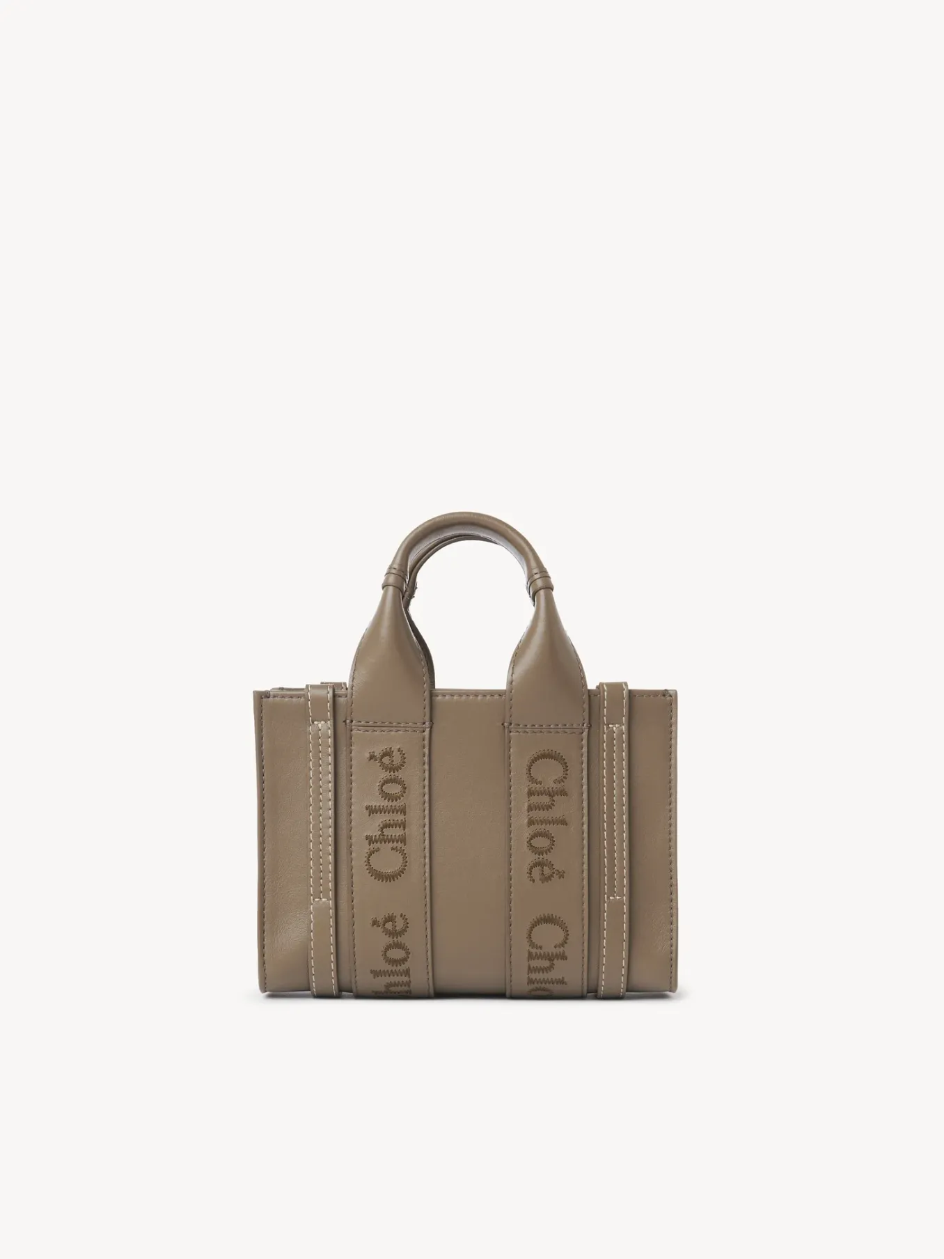 Sacs À Bandoulière-Chloé Mini Sac Cabas Woody A Bandoulière Army Green
