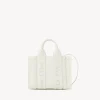 Sacs À Bandoulière-Chloé Mini Sac Cabas Woody A Bandoulière Blanc