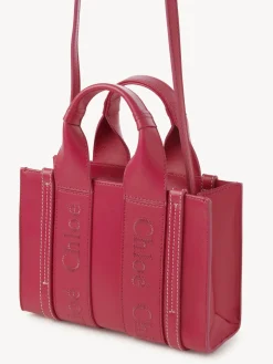 Sacs À Bandoulière-Chloé Mini Sac Cabas Woody A Bandoulière Fizzy Pink