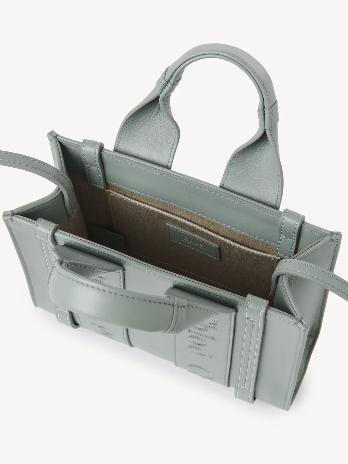 Sacs À Bandoulière-Chloé Mini Sac Cabas Woody A Bandoulière Bay Green