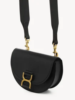 Sacs À Bandoulière-Chloé Mini Sac Demi-Lune Marcie Noir