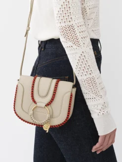 Sacs Porté Épaule-Chloé Mini Sac Hana Cement Beige