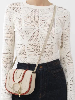 Sacs Porté Épaule-Chloé Mini Sac Hana Cement Beige