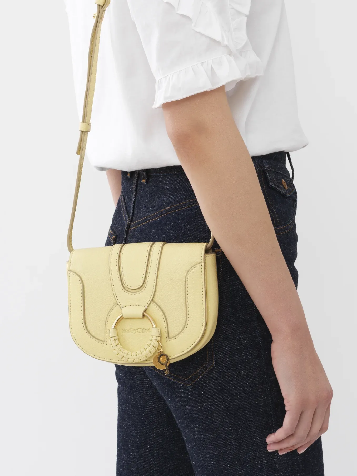 Sacs Porté Épaule-Chloé Mini Sac Hana Pure Yellow