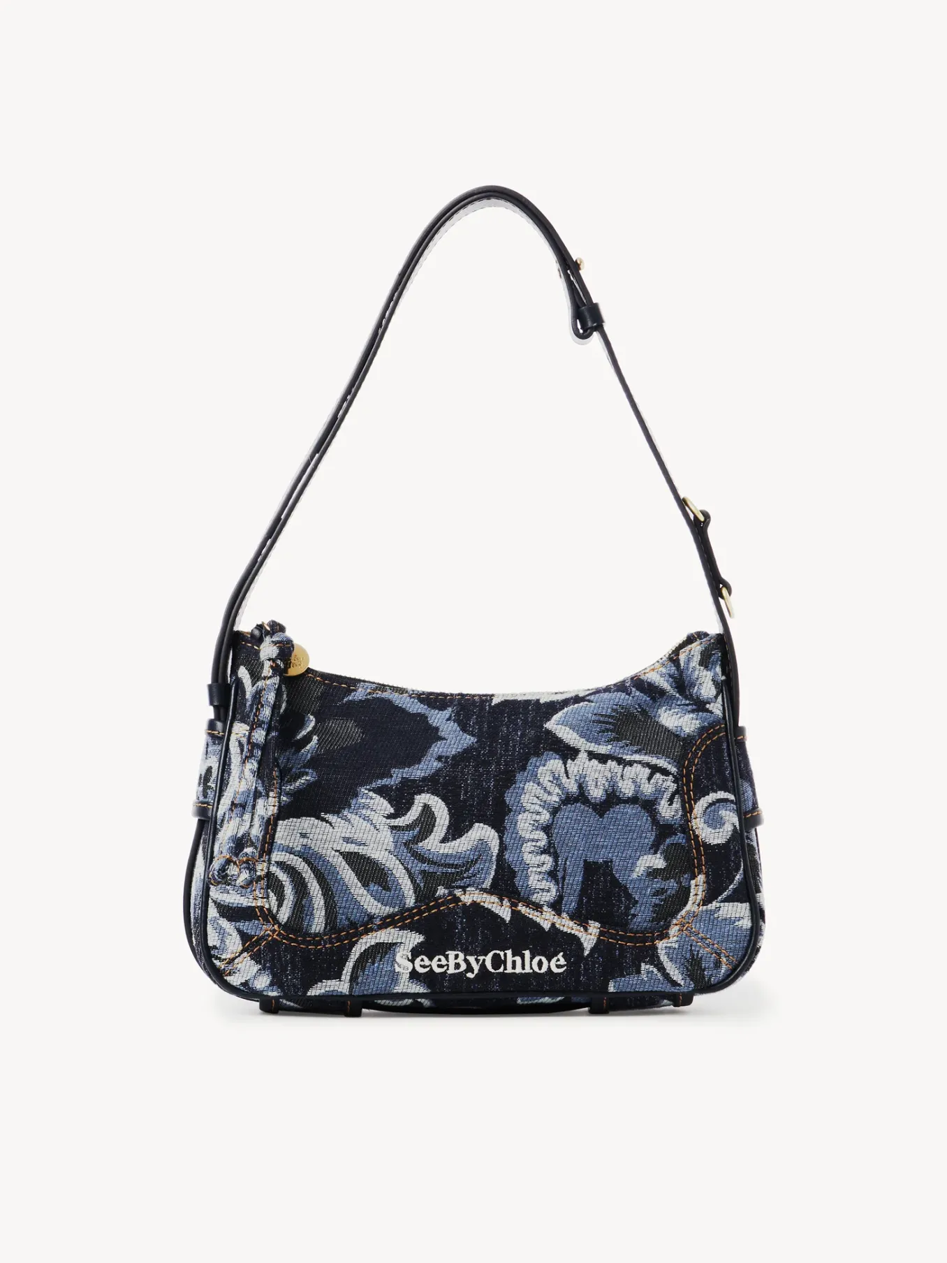 Sacs Porté Épaule-Chloé Mini Sac Hobo Hana Denim
