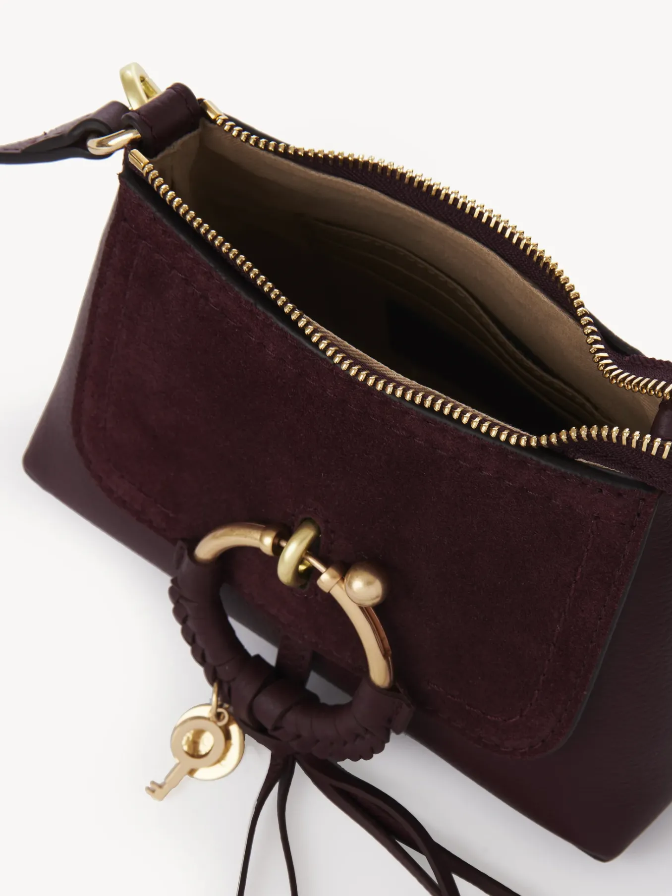 Sacs Porté Épaule-Chloé Mini Sac Joan Full Violine