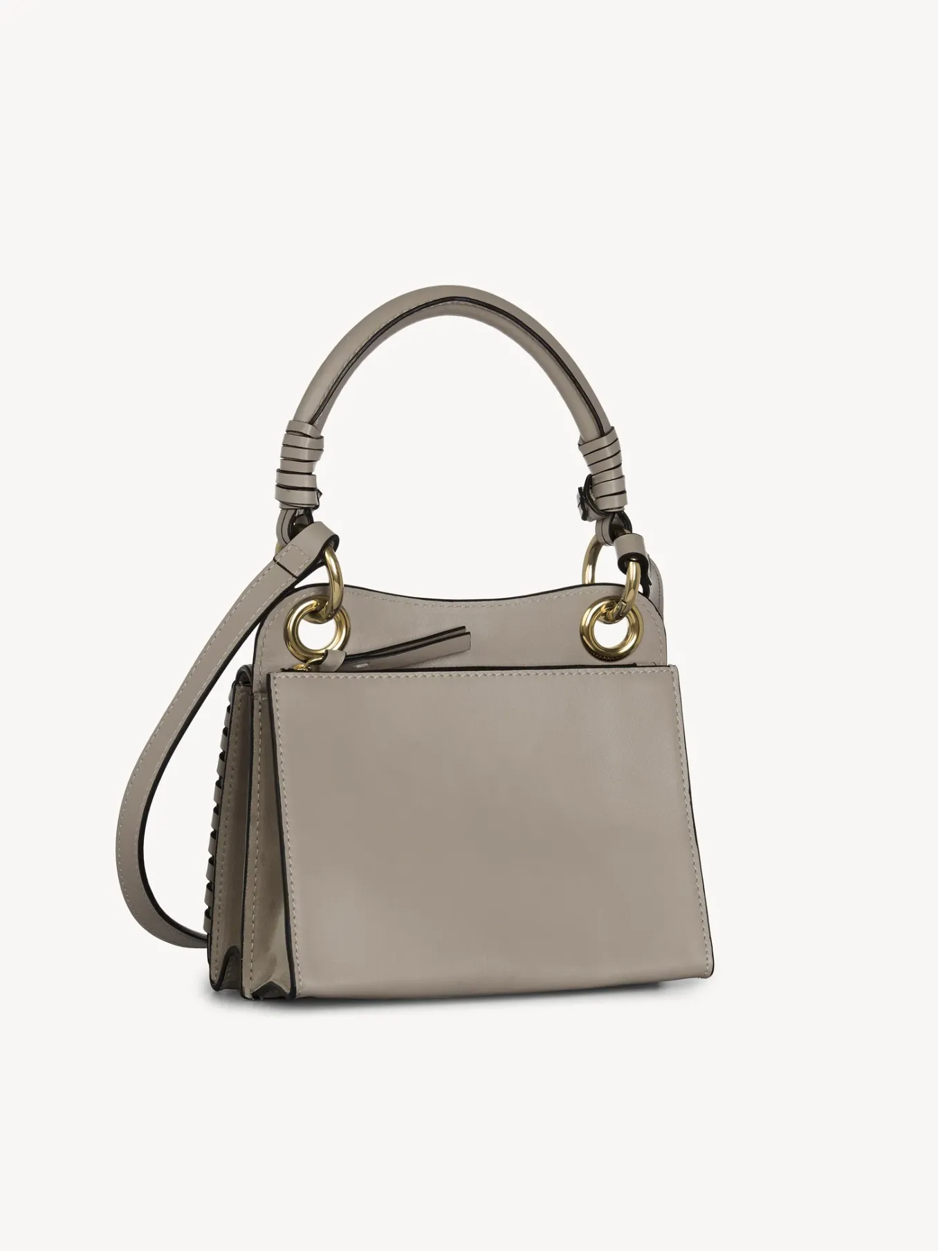 Sacs Porté Épaule-Chloé Mini Sac Porte Épaule Tilda Motty Grey