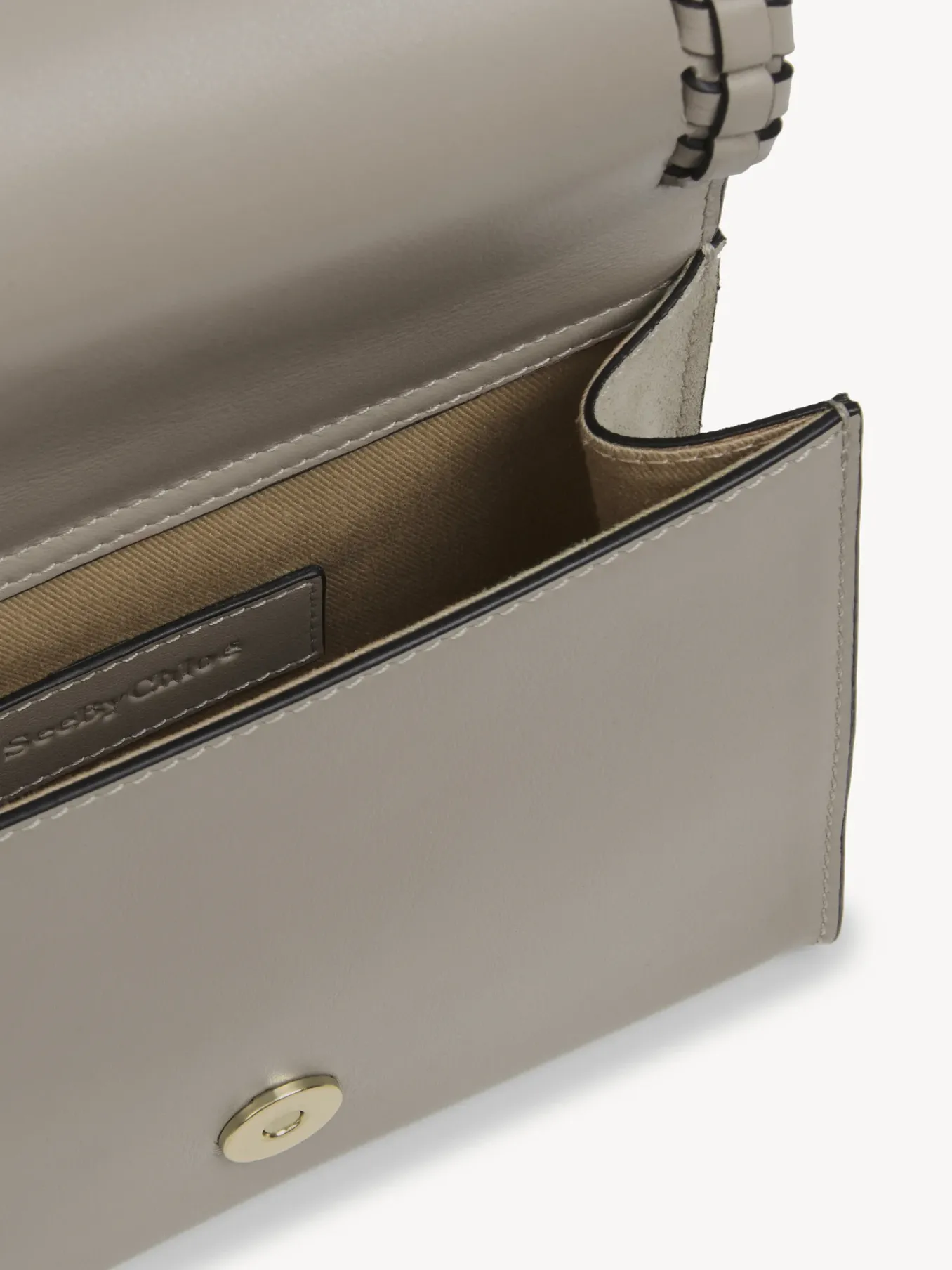 Sacs Porté Épaule-Chloé Mini Sac Porte Épaule Tilda Motty Grey