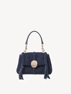 Mini Sacs-Chloé Mini Sac Souple Porte Épaule Penelope Denim
