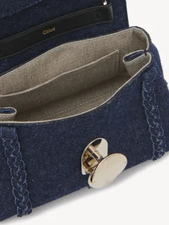 Mini Sacs-Chloé Mini Sac Souple Porte Épaule Penelope Denim