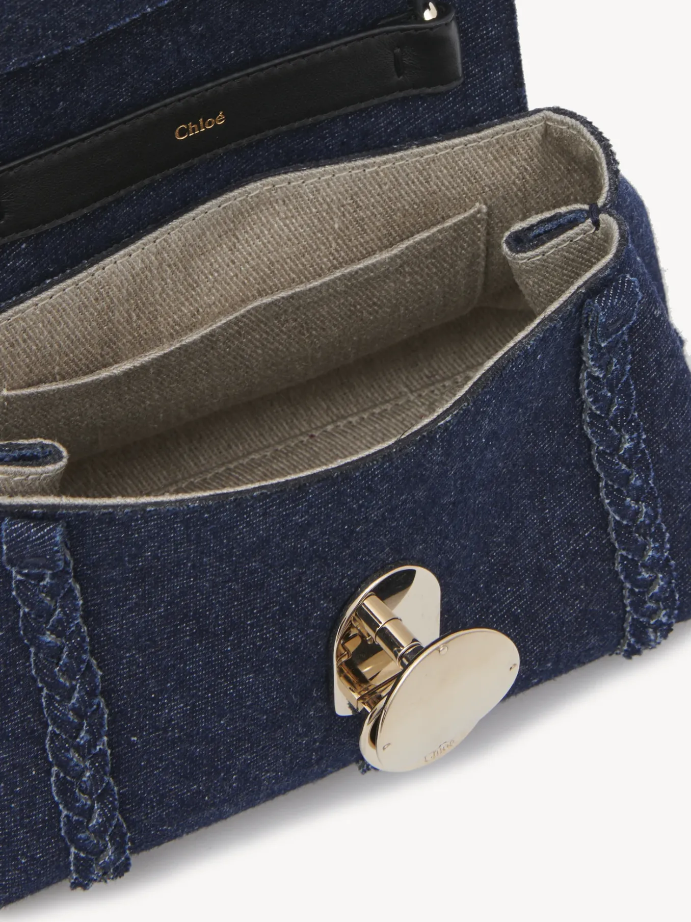 Mini Sacs-Chloé Mini Sac Souple Porte Épaule Penelope Denim