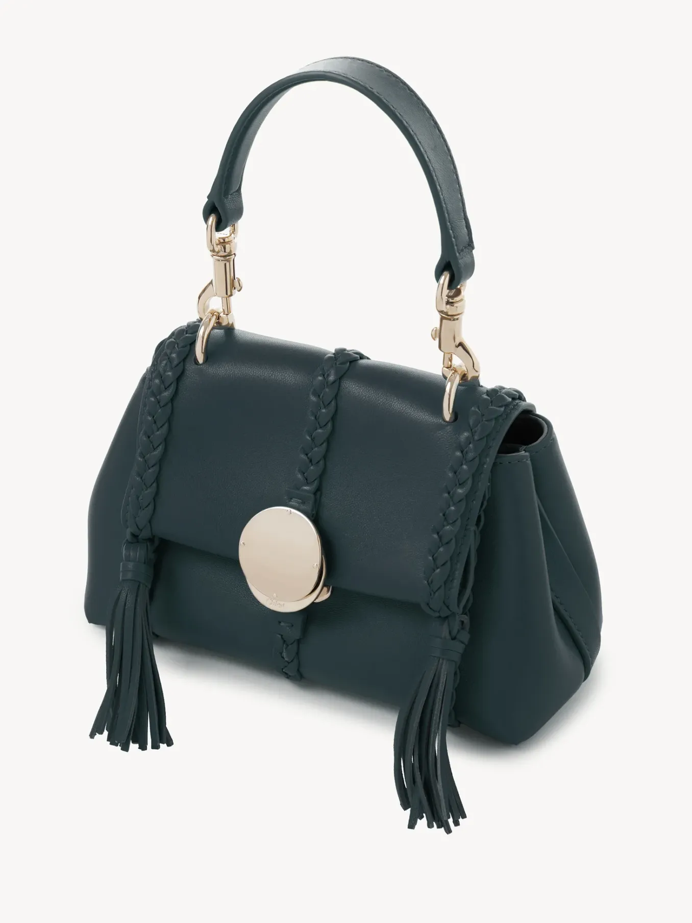 Mini Sacs-Chloé Mini Sac Souple Porte Épaule Penelope Teal Green