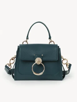Sacs À Bandoulière-Chloé Mini Sac Tess Day Dark Emerald