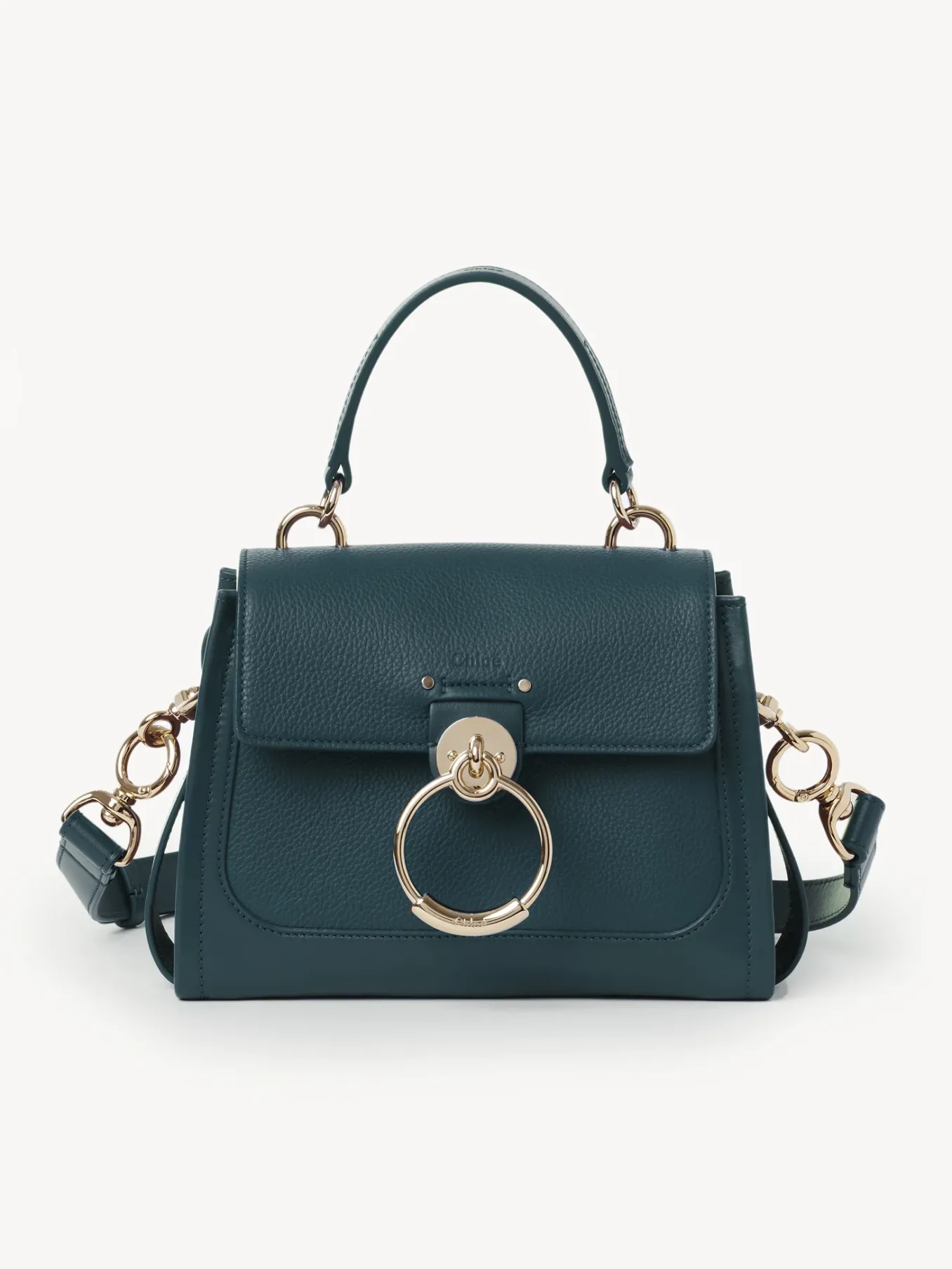 Sacs À Bandoulière-Chloé Mini Sac Tess Day Dark Emerald
