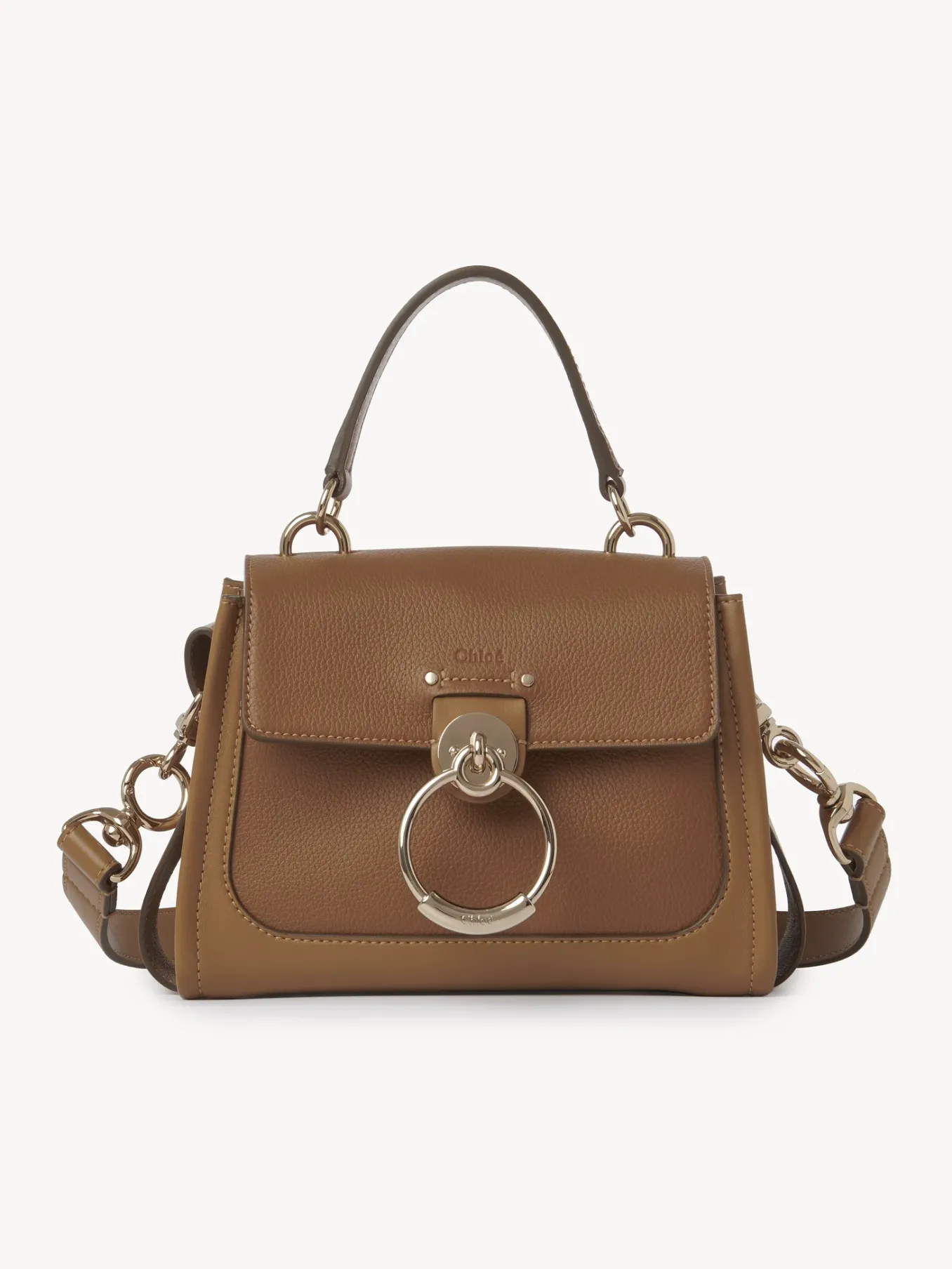 Sacs À Bandoulière-Chloé Mini Sac Tess Day Pottery Brown