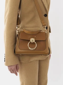 Sacs À Bandoulière-Chloé Mini Sac Tess Day Pottery Brown