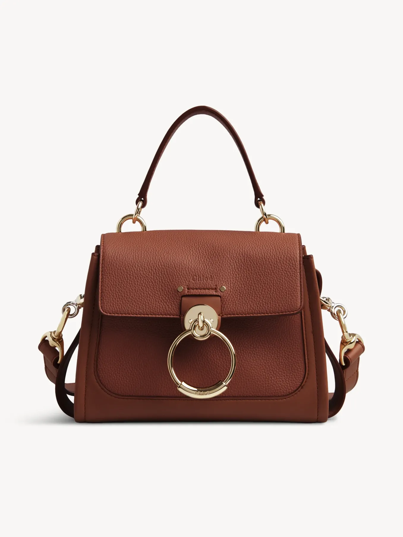 Sacs À Bandoulière-Chloé Mini Sac Tess Day Sepia Brown