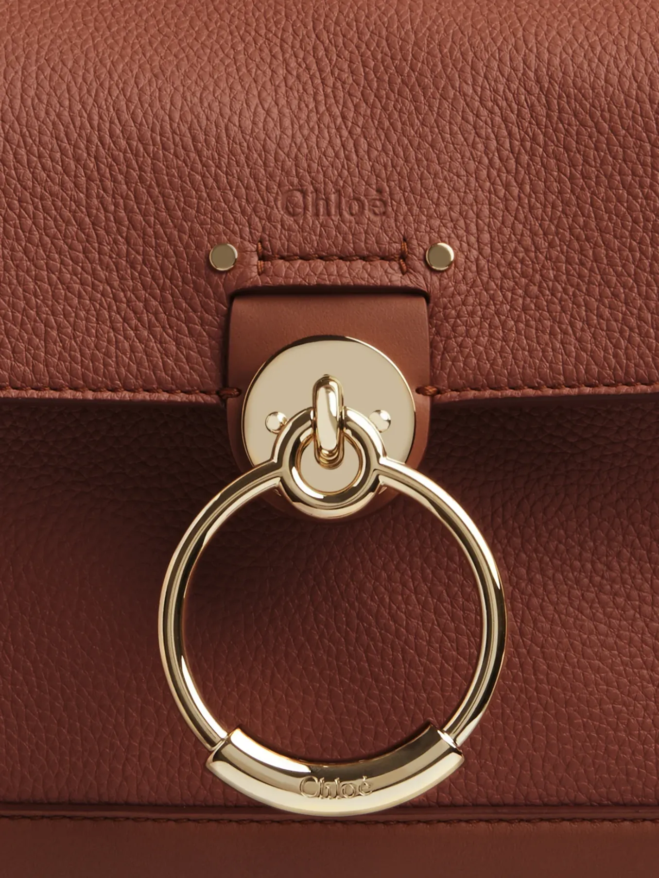 Sacs À Bandoulière-Chloé Mini Sac Tess Day Sepia Brown