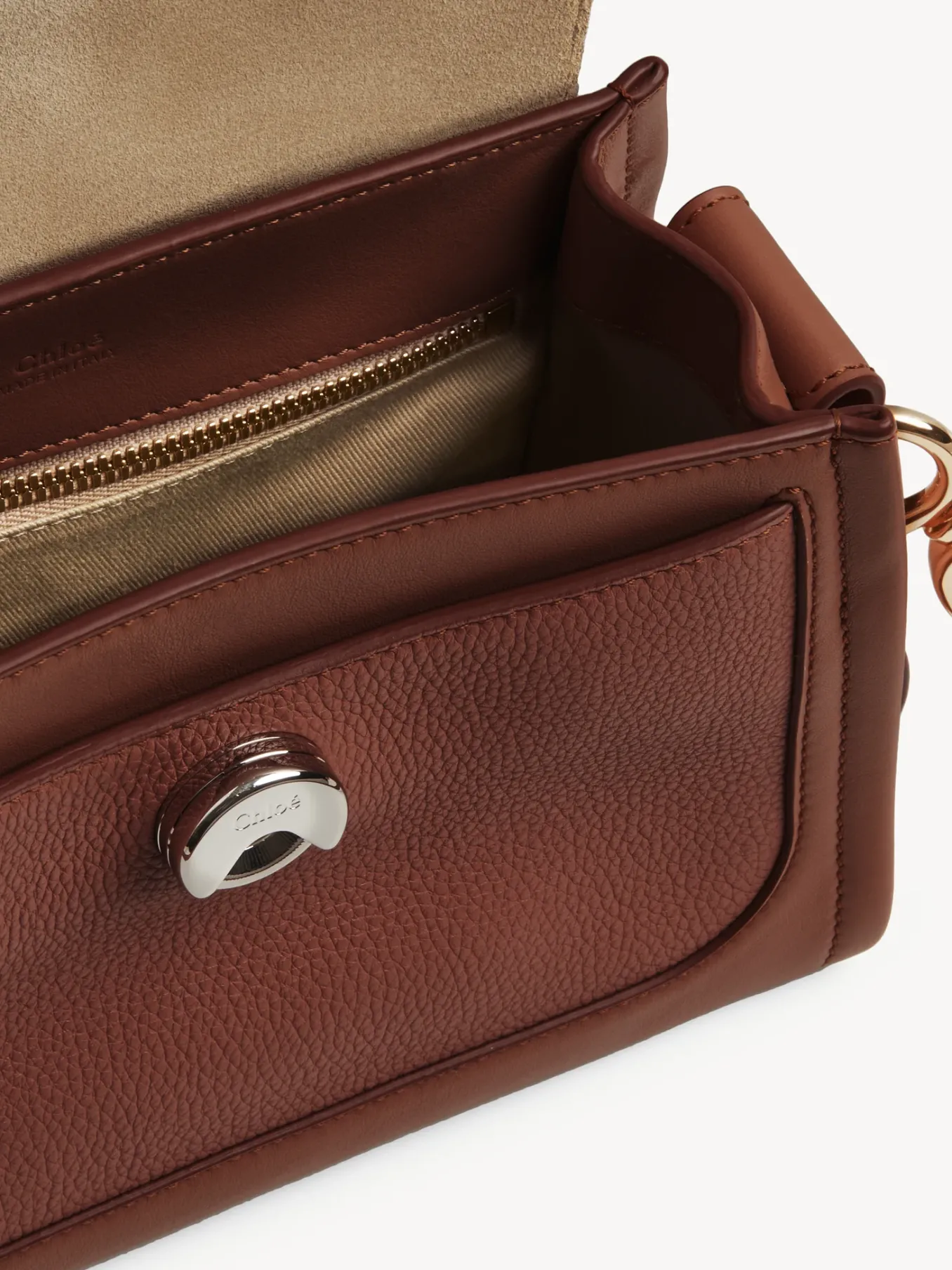 Sacs À Bandoulière-Chloé Mini Sac Tess Day Sepia Brown