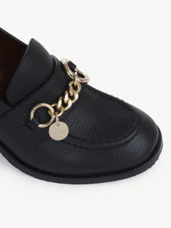 Sandales Et Espadrilles-Chloé Mocassins A Talon Aryel Noir