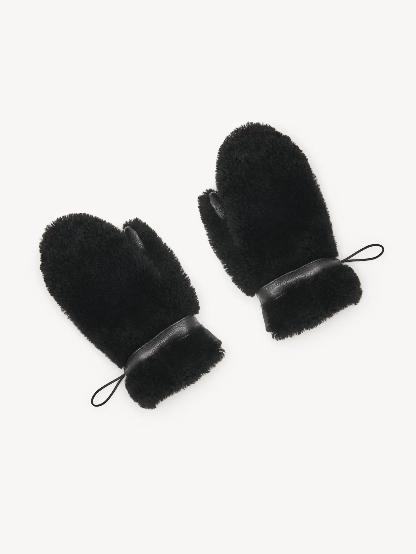 Chapeaux Et Gants-Chloé Moufles Noir