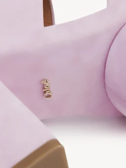 Mules-Chloé Mules A Talon Odina Creamy Lilac