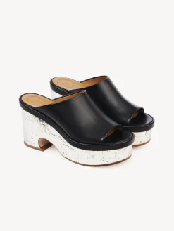 Mules-Chloé Mules Compensees Oli Noir