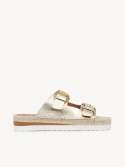 Sandales Et Espadrilles-Chloé Mules Espadrilles Glyn Platino