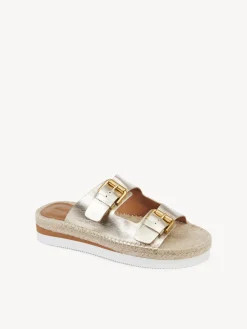 Sandales Et Espadrilles-Chloé Mules Espadrilles Glyn Platino